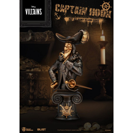 Disney Villains Series PVC busta Captain Hook 16 cm